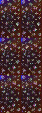 Raster illüstrasyonu. Hoş bir çiçek geçmişi var. Küçük bir çiçekte eskiz deseni. Güzel kumaş deseni.