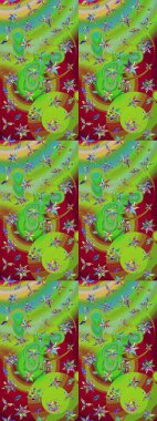 Suluboya çizim kalıbı. Dekorasyon ve tasarım için güzel bir desen. Moda baskısı. Çiçeğin suluboya çizimlerinin mükemmel deseni. Eski model. Raster illüstrasyonu.