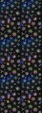 El yapımı çiçek ve bitki koleksiyonu. Raster illüstrasyonu. Robot resim tarzı gri ve mavi renkler. Şirin karalamalı çiçek desenli çizim. Raster illüstrasyonu.