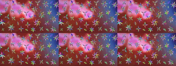 Küçük bir çiçekte eskiz deseni. Güzel kumaş deseni. Raster illüstrasyonu. Güzel çiçek arkaplanı..