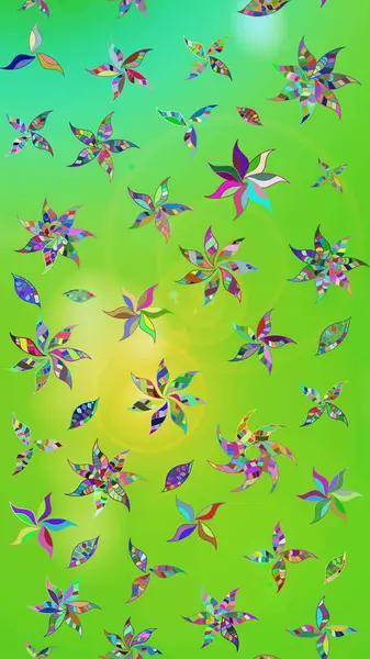 Raster illüstrasyonu. Küçük çiçekteki sevimli çiçek deseni. Tony 'nin kumaş kalıbını çiz. Modaya uygun kumaş deseni.