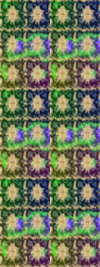 Geleneksel oryantasyon süsü. Klasik klasik klasik arka plan. Klasik Raster yeşili ve altın desenli çizim.