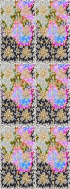 Damask pürüzsüz yineleme kalıbı. Antika altın tekrarlanabilir duvar kağıdı. Barok tarzında altın çiçekli süs. Gri renklerdeki altın element.