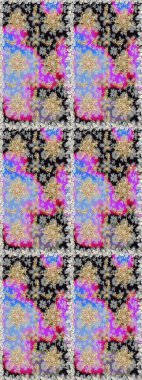 Çizgi sanatı tasarım şablonu için kusursuz sınır. Davetiyeler, kartlar, web sayfası için Raster illüstrasyon. Gri renklerdeki altın element. Altın desenli çiçek dekoru. Doğu tarzı ögesi.