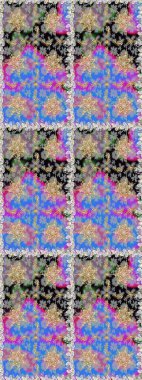 Raster Golden Mehndi kusursuz desen. Gri renkli desen. Kına dövmeli süs çiçekleri, altın çıkartmalar, mehndi ve yoga tasarımı, kartlar ve parmak izleri..