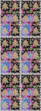 Raster geleneksel, gri renklerde, altın, kusursuz desen. Barok tarzında kusursuz bir doğulu süsü..