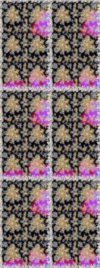 Geleneksel oryantasyon süsü. Klasik klasik klasik arka plan. Gri renkli ve altın elementli altın desenli. Kusursuz klasik raster altın desenli.