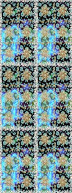 Geleneksel oryantasyon süsü. Klasik klasik klasik arka plan. Kusursuz klasik raster mavi ve altın desenli.