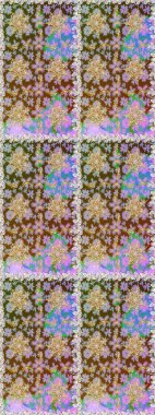 Damask pürüzsüz yineleme kalıbı. Antika altın tekrarlanabilir duvar kağıdı. Barok tarzında altın çiçekli süs. Tarafsız renklerde altın element.