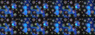 Çiçekli bahar çiçekleri. Küçük çiçekte güzel bir desen. Küçük renkli çiçekler. Moda baskıları için zarif bir şablon. Motley illüstrasyonu.