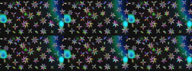 Raster illüstrasyonundaki çiçek desenli çizim. Gri ve mavi renkte çiçekler. Renkli Bahar Teması eskiz kalıbı. Düz Çiçek Elementleri Tasarımı.