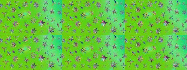 Çiçekli, yapraklı, çiçek desenli eskiz. El çizimi. Raster illüstrasyonu.