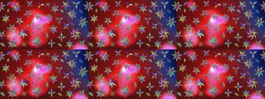 Klasik tropikal doğal elementlerin suluboya seti. Egzotik çiçekler, kırmızı ve kahverengi renkler üzerine botanik, parlak klasik doğa. Raster illüstrasyonu.