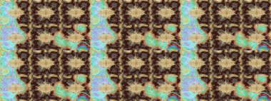 Geleneksel oryantasyon süsü. Klasik Raster altın desenini çiz. Kahverengi renkli ve altın elementli eskiz deseni. Klasik vintage arkaplan.