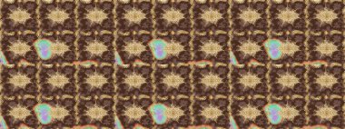 Kahverengi renklerde altın desenler ve altın elementler. Arkaplan, kumaş, altın duvar kağıdı. Düz elle çizilmiş klasik koleksiyon. Raster altın eskiz deseni.