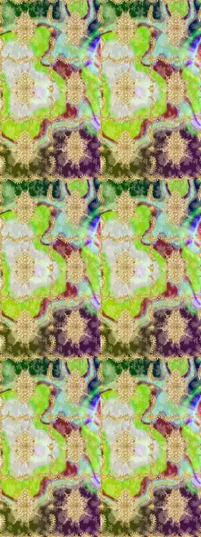 Raster illüstrasyonu. Damask altın soyut çiçek deseni nötr renklerde. Süsleme.