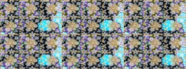 Kusursuz raster arka plan. Duvar kâğıdı barok, İspanyol kumaşı. Kusursuz çiçek deseni. Tarafsız renklerde grafiksel modern kusursuz desen.