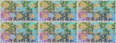 Düz elle çizilmiş klasik koleksiyon. Altın elementlerle nötr renklerde altın desen. Arkaplan, kumaş, altın duvar kağıdı. Raster altın pürüzsüz desen.