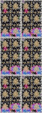 Gri renkli ve altın elementli altın desenli. Geleneksel oryantasyon süsü. Kusursuz klasik raster altın desenli. Klasik vintage arkaplan.