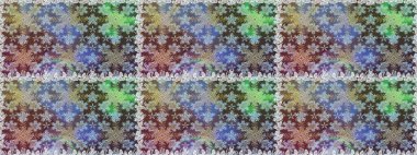 Tarafsız renklerde altın rengi ve altın elementler üzerinde altın pürüzsüz desen. Raster illüstrasyonu. Kusursuz damaske klasik altın desen. Tekrarlayan ögelerle soyut arkaplan Raster.