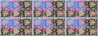 Gri renklerdeki altın element. Barok tarzında altın çiçekli süs. Damask kusursuz yinelenen arkaplan. Doku arkaplanı üzerine altın duvar kağıdı.