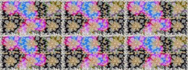 Raster illüstrasyonu. Gri renklerde ve altın elementlerle klasik, pürüzsüz desen.