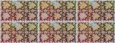 Kusursuz raster arka plan. Kahverengi renklerde grafiksel, modern, pürüzsüz desen. Kusursuz çiçek deseni. Duvar kâğıdı barok, İspanyol kumaşı.