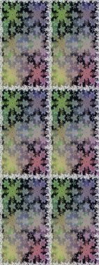 Süslü raster dekorasyonu. Barok tarzında duvar kağıdı tasarımı için kusursuz damaske deseni arkaplanı. Altın elementlerle gri renklerde altın desen.