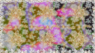 Altın elementli gri renkli altın desenli. Raster klasik barok çiçeksiz altın desenli. Lüks, kraliyet ve Viktorya dönemi konsepti. Süsleme.