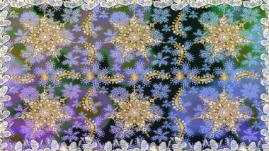 Raster klasik barok çiçeksiz altın desenli. Süslü dekorasyon. Altın elementli gri renkli altın desenli. Lüks, kraliyet ve Viktorya dönemi konsepti.