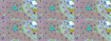 Büyük bir çiçek boyası seti. Raster şirin suluboya çiçek desenleri çiziyor. Kartlar, davetiyeler, tarih kartları ve daha fazlası için kullanılabilir.