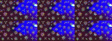 Renkli Bahar Teması eskiz kalıbı. Düz Çiçek Elementleri Tasarımı. Raster illüstrasyonu. Kahverengi ve mavi renkli çiçekler. Çiçekli çiçek deseni, suluboya..