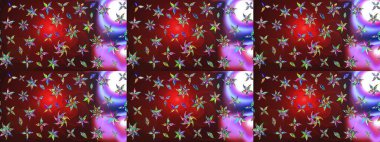 Raster Illustrasyon 'daki Çiçek Deseni' nin son moda çizimi. Renkli Yaz Temalı eskiz kalıbı. Güzel kumaş deseni. Düz Çiçek Elementleri Tasarımı.