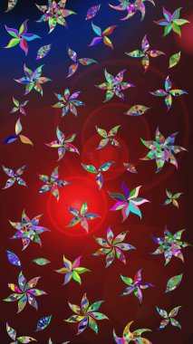 Çiçekli el çizimi çizimi deseni. Modern gelişim kahverengi ve kırmızı raster arka plan duvar kağıdı çizimi klasik çizgili iz sürme desenli çiçekler, çiçekli süsler.