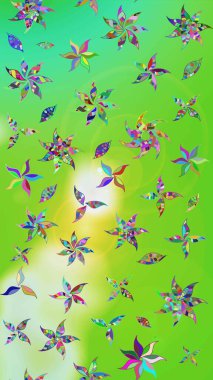 Zarif, parlak ve eskiz yeşil ve nötr çiçek desenli tasarım. Sabıka fotoğraflarında, bebek kıyafetlerinde, duvar kâğıtlarında, paket kutularında falan kullanılabilir. Raster..