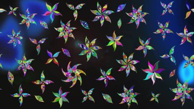 Klasik tropikal doğal elementlerin suluboya seti. Egzotik çiçekler, gri ve mavi renkler üzerine botanik ve parlak klasik doğa. Raster illüstrasyonu.