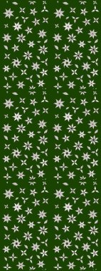 Üst manzara, yumuşak yeşil ve nötr renk tarzı. Sevgililer günü ve tebrik kartı konsepti için şık bir davetiye. Çiçek kompozisyonu, el boyası, hassas şablon. Manzaralı çiçek deseni.