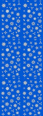 Çiçeksel elementlerle süslenmiş zarif raster dokusu. Küçük çiçekte hoş bir çiçek deseni var. Parlak çiçekli mavi ve nötr renkler üzerine soyut çizim deseni.