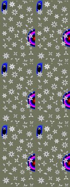 Süslü kumaş deseni. Çiçekli çiçek deseni, suluboya. Raster deseni.