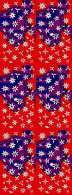 Motley illüstrasyonu. Küçük çiçekte güzel bir desen. Moda baskıları için zarif bir şablon. Robot resim. Çiçekli yaz çiçekleri. Küçük renkli çiçekler..