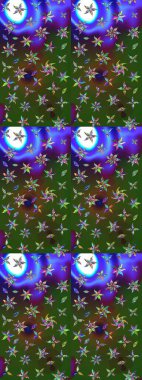 Yumuşak fayans. Yumuşak pamuk tasarımı. Raster 'ın taze dokusu. Paketleme, tekstil, duvar kâğıdı için çiçek eskizi. Klasik çiçek deseni.