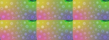 Çiçeksel elementlerle süslenmiş zarif raster dokusu. Tarafsız ve parlak çiçekli yeşil renkler üzerine soyut çizim deseni. Küçük çiçekte şirin bir çiçek deseni var..