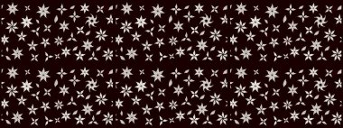 Renkli Yaz Temalı eskiz kalıbı. Sevimli çiçek raster deseni. Düz Çiçek Elementleri Tasarımı. Modaya uygun kumaş deseni.