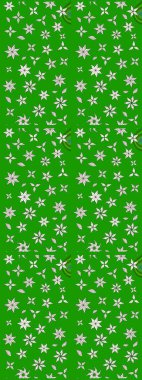 Raster illüstrasyonu. Yumuşak, yeşil ve nötr renklerde bahar çiçekleri. Yaprak ve çiçeklerin suluboya resmi, yeşil ve nötr renkler üzerine eskiz deseni.