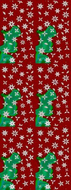 Çiçek deseni. Raster güzel kumaş deseni çiziyor. Düz Çiçek Elementleri Tasarımı. Renkli Bahar Teması çizim şablonu.