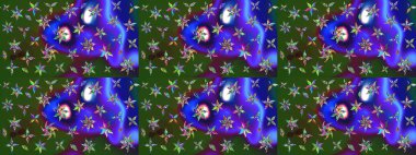 Raster illüstrasyonu. Raster. Kumaş, tekstil, duvar kağıdı baskısı için. Eski usul. Tomurcukları çiçek olan sevimli bir çiçek deseni. Taslak arkaplan.