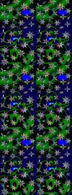 Sketch Floral Pattern in Raster illustration. Fancy fabric pattern. Colour Spring Theme sketch pattern Background. Flat Flower Elements Design.