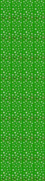 Soyut etnik raster çizim kalıbı. Çiçekler. Vadinin çiçekleri yeşil ve nötr renklerde.