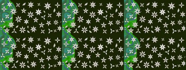 Küçük gri ve yeşil çiçeklerle oldukça eski bir besin torbası deseni. Tekstil, kumaş, kapaklar, duvar kağıtları, baskı, paket, koleksiyon defteri, örgü, dekupaj için çiçek arkaplanı..