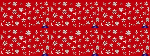 Raster illüstrasyonu. Yaprak ve çiçeklerin suluboya resimleri, kırmızı ve nötr renkler üzerine çizimler. Kibarca, bahar çiçekleri kırmızı ve nötr renklerde.